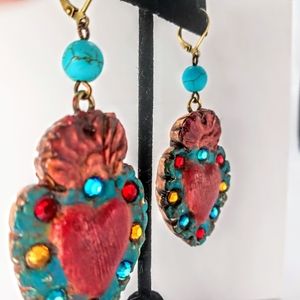 Heart Earrings NWOT